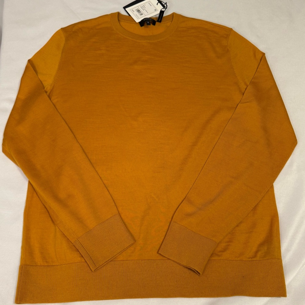 Theory Saffron M NWT Riland Sweater 3580 - Picture 9 of 9